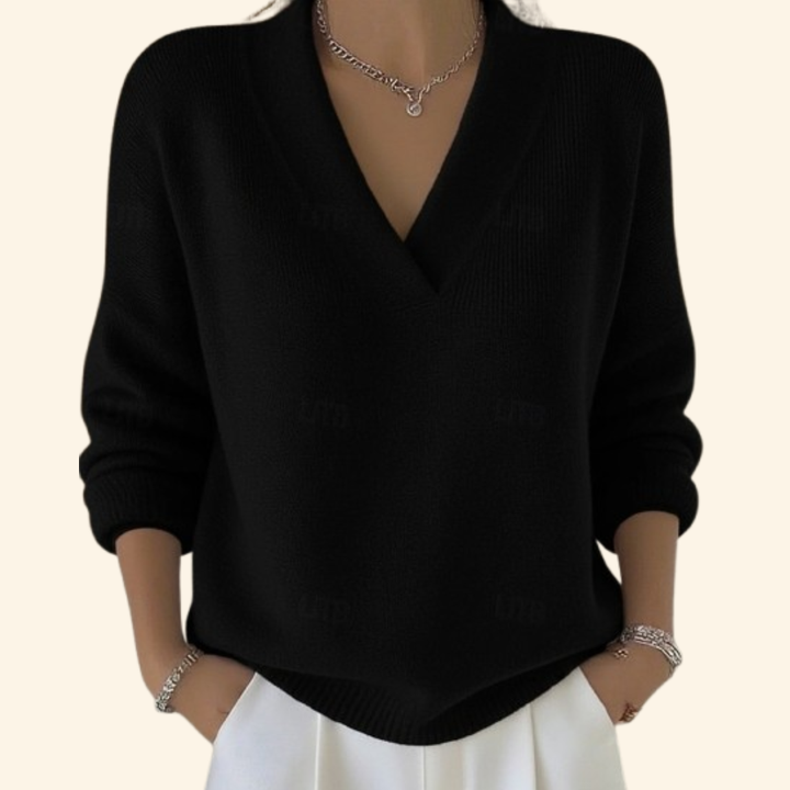 Jenna | Dames V-Hals Trui-Stijl Top