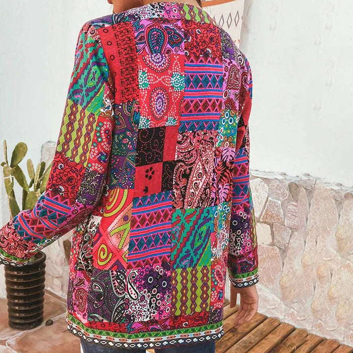 Grace™ Damen Boho Patchwork Jacke