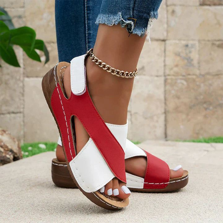 Bailey | Damen Orthopädische Kreuzriemen Sandalen