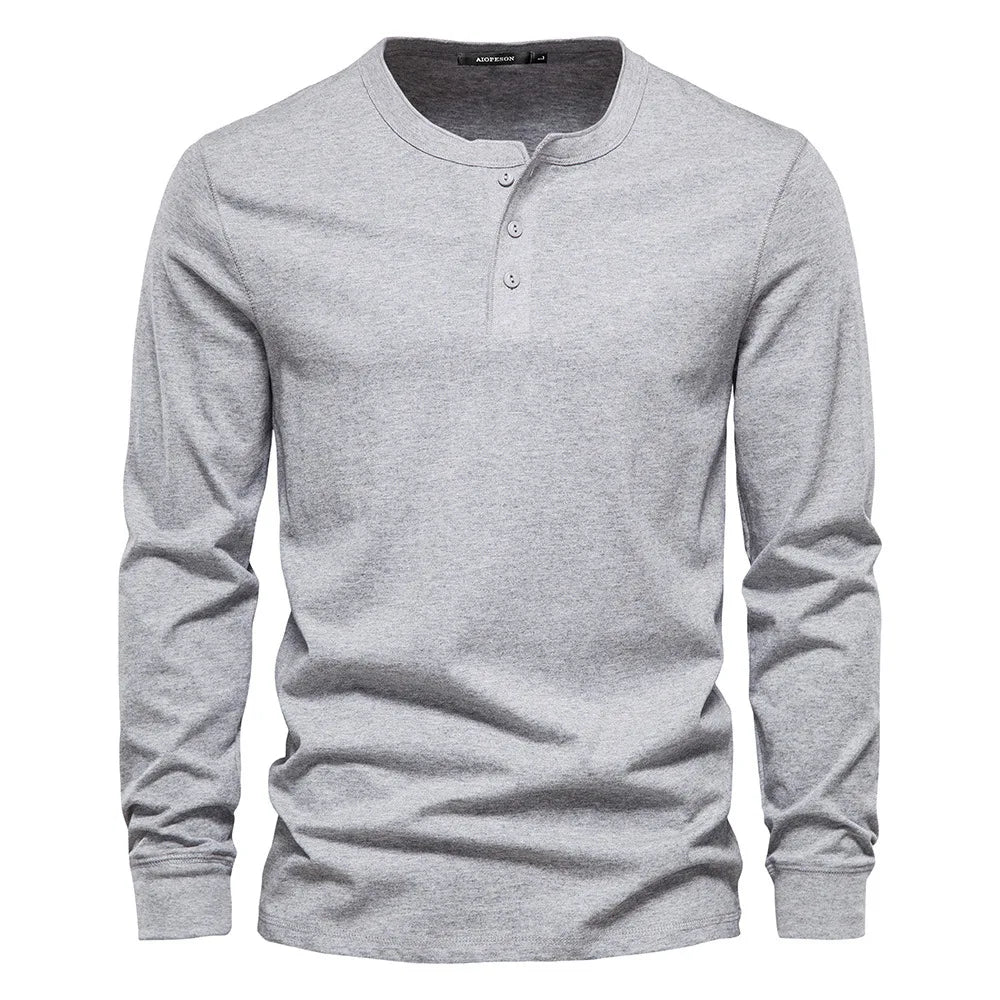 Brandon | Heren Lange Mouwen Shirt met Knopen