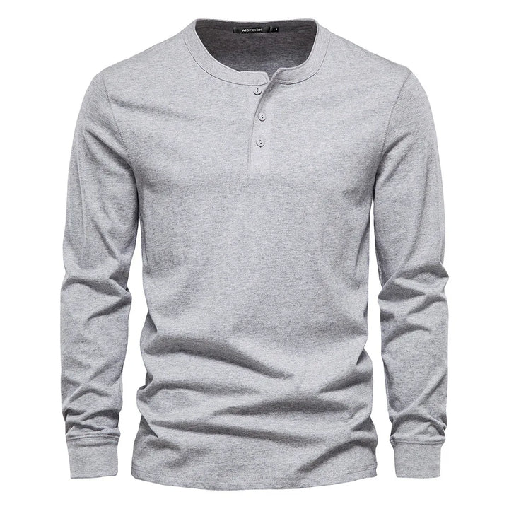 Brandon | Heren Lange Mouwen Shirt met Knopen