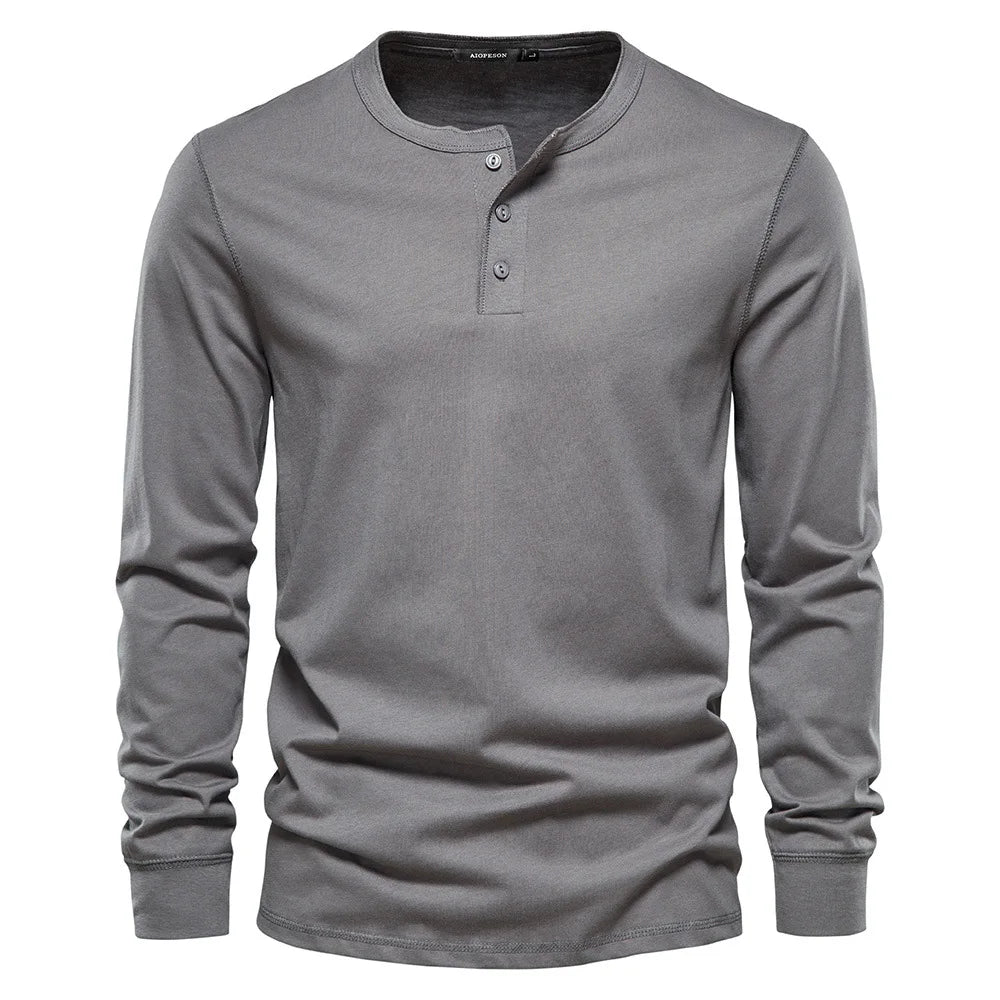 Brandon | Heren Lange Mouwen Shirt met Knopen