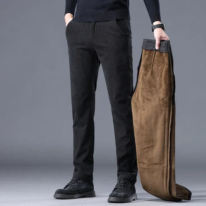 Elias | Herren Thermische Fleece-Hose mit geradem Bein
