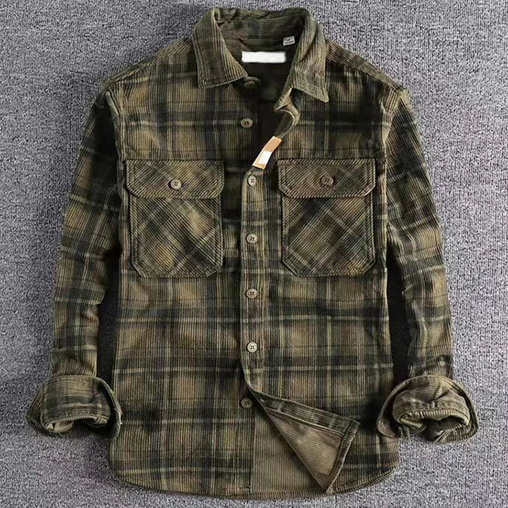 Gregory | Heren Casual Geruit Flannel Overhemd