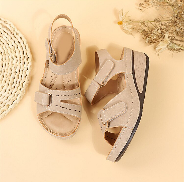 Samantha | Damen Orthopädische Riemen Plateau Sandalen