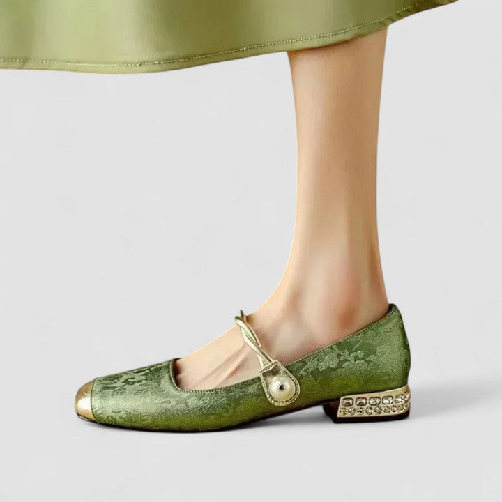 Hailey | Damen Banddetail Schuhe mit niedrigem Absatz