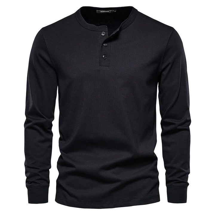 Brandon | Heren Lange Mouwen Shirt met Knopen