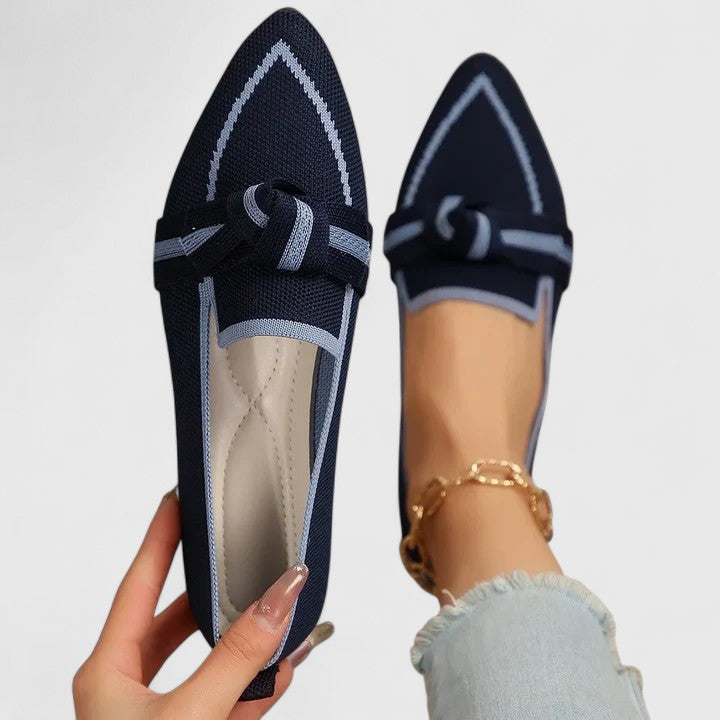 Grace | Damen Orthopädische spitze Loafers mit Knopf