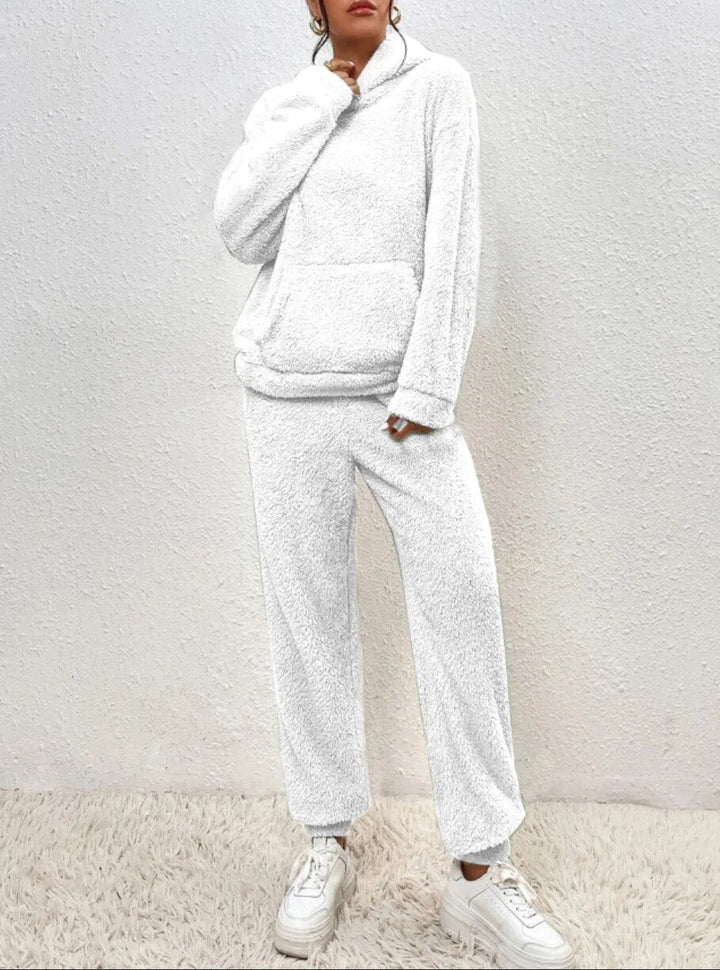 Evi™ Dames Teddy Fleece Loungewear Set