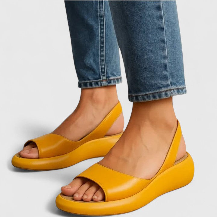 Colette | Damen Plateau Slingback Sandalen