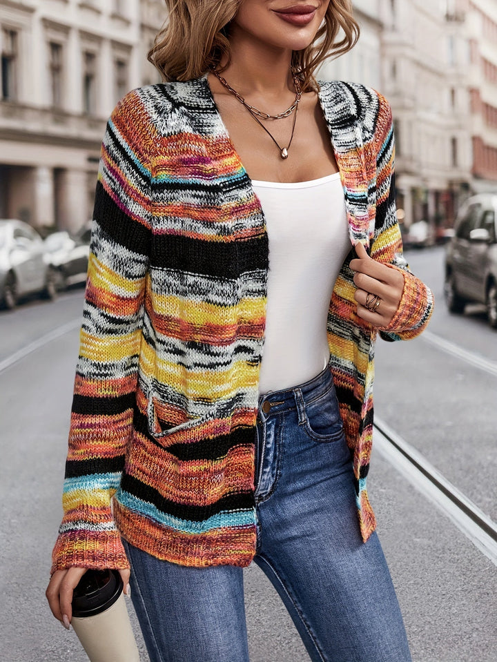 Meerkleurige™ Gebreide Cardigan | Acryl | Gezellig en Stijlvol