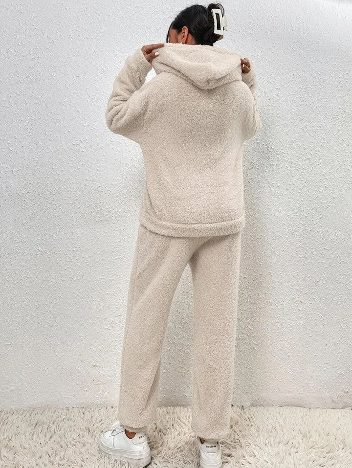 Evi™ Dames Teddy Fleece Loungewear Set