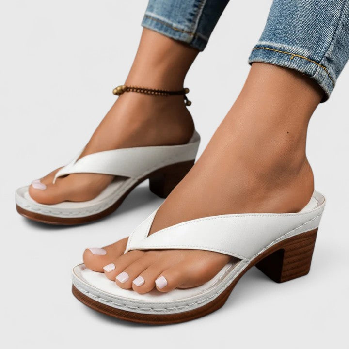 Faye | Damen Chunky Absatz Zehentrenner