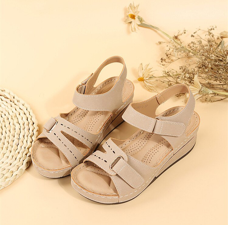 Samantha | Damen Orthopädische Riemen Plateau Sandalen