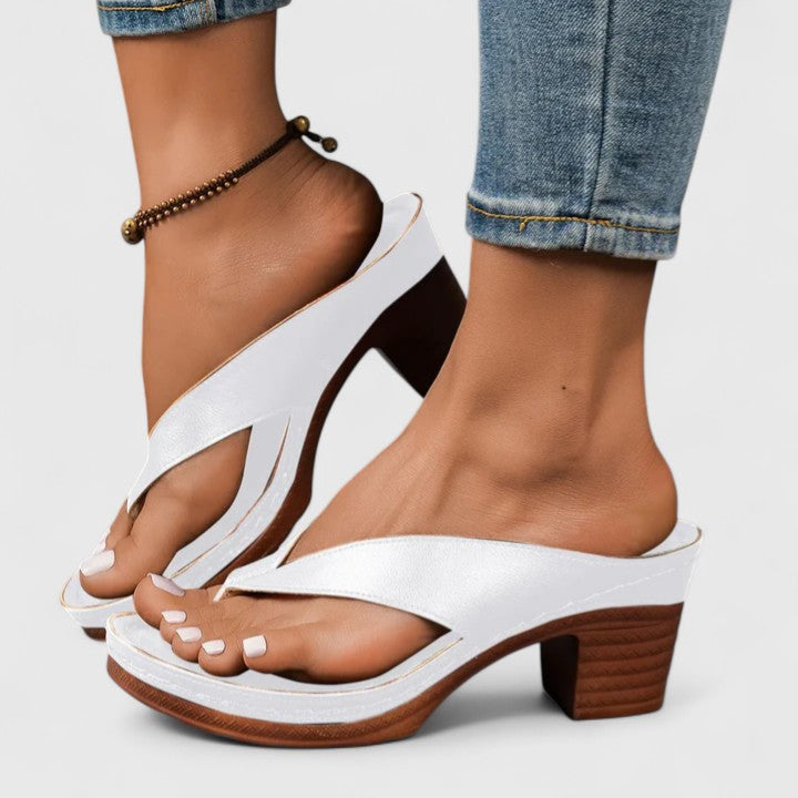 Faye | Damen Chunky Absatz Zehentrenner