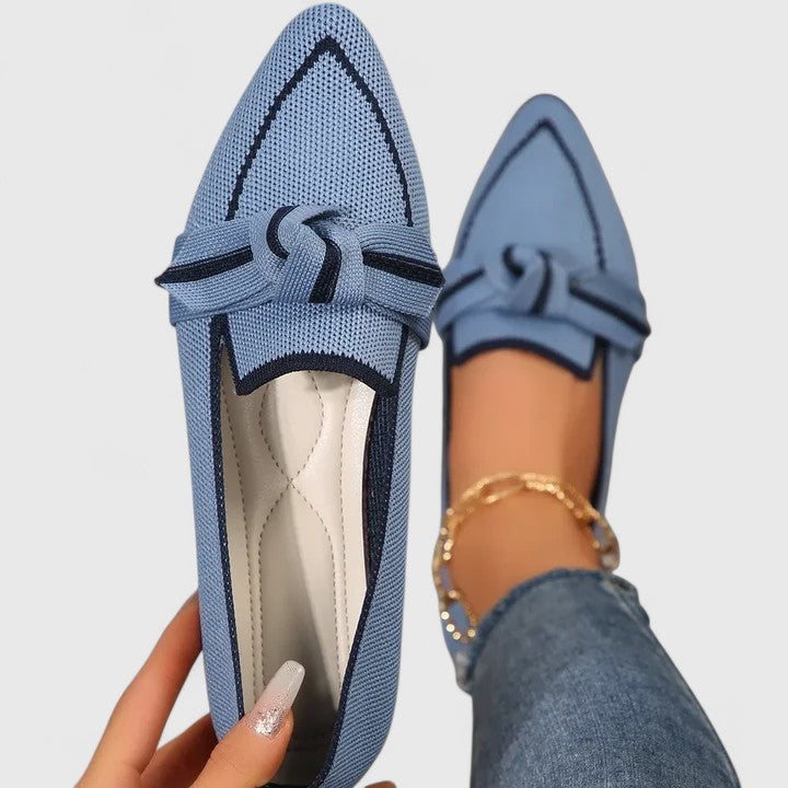 Grace | Damen Orthopädische spitze Loafers mit Knopf