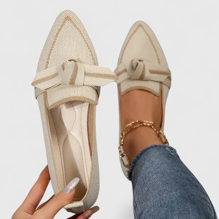 Grace | Damen Orthopädische spitze Loafers mit Knopf