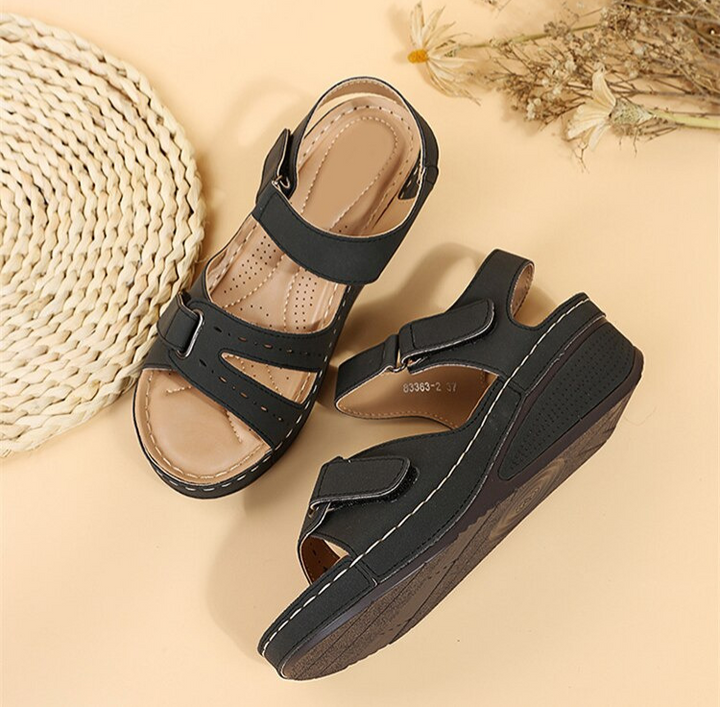 Samantha | Damen Orthopädische Riemen Plateau Sandalen