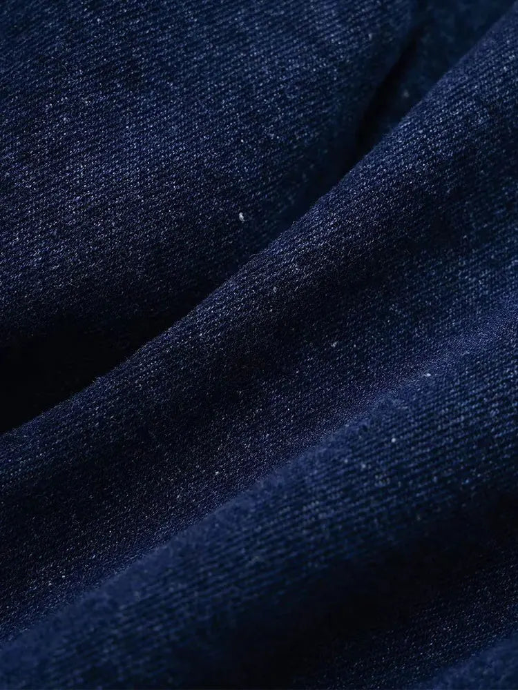Damen-Denim-Set – Jeansjacke mit kurzen Ärmeln & asymmetrischer Minirock