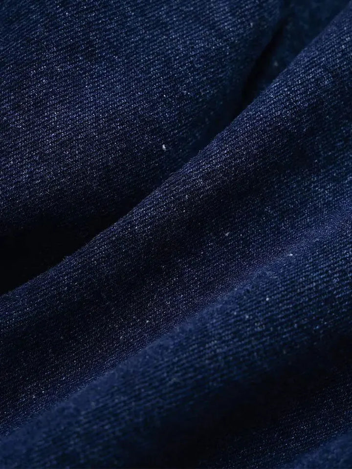 Damen-Denim-Set – Jeansjacke mit kurzen Ärmeln & asymmetrischer Minirock