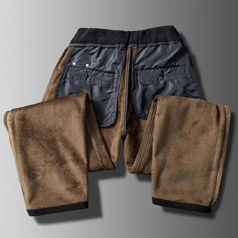 Elias | Herren Thermische Fleece-Hose mit geradem Bein