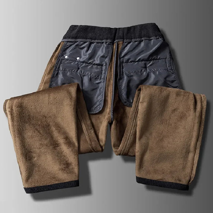 Elias | Herren Thermische Fleece-Hose mit geradem Bein