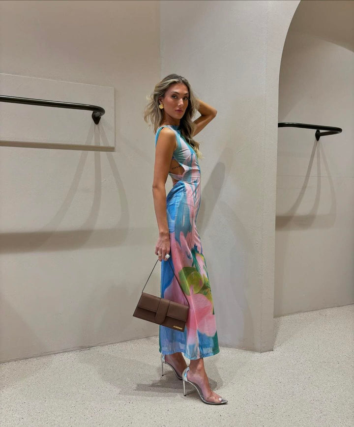 Hannelore | Sinnliches Maxikleid mit verführerischem Rückenausschnitt