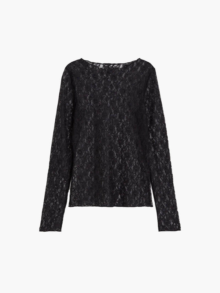 Selina | Lange Mouw Kant Top