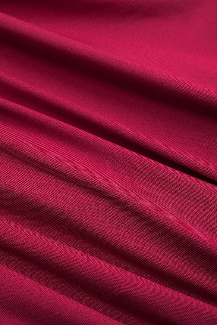 Dakota | Verleidelijk Langarmtop met Drapé Décolleté en Geïntegreerd Halter-Bralette