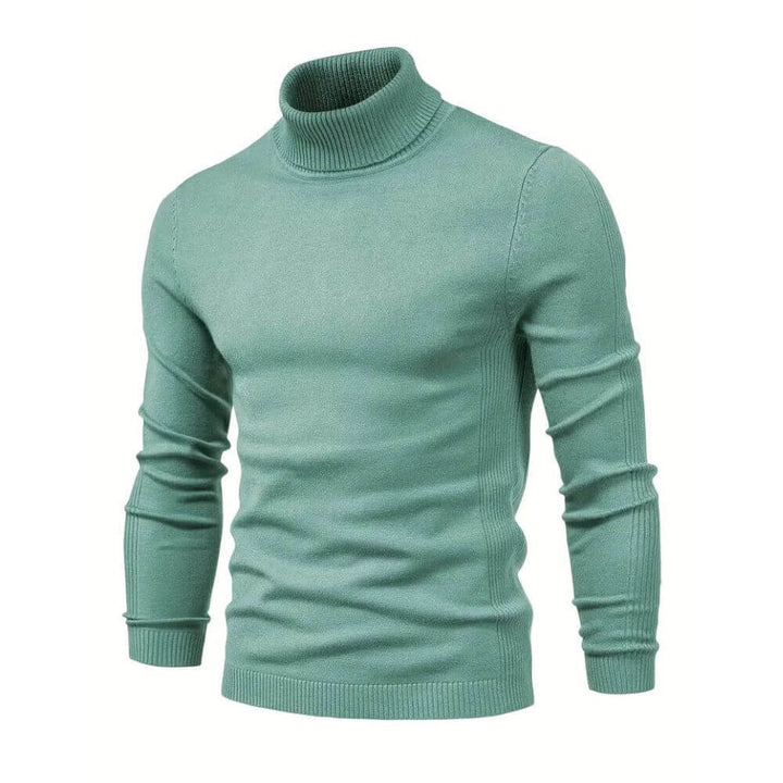 Anthony | Herren Warmer Rippstrickpullover mit Kragen