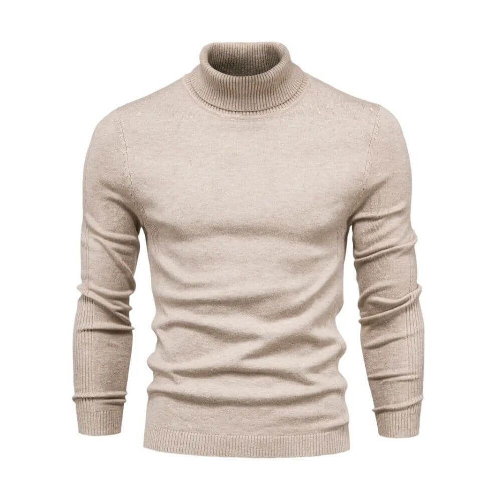 Anthony | Herren Warmer Rippstrickpullover mit Kragen