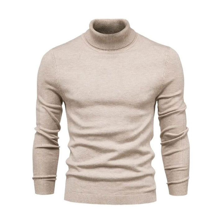 Anthony | Herren Warmer Rippstrickpullover mit Kragen