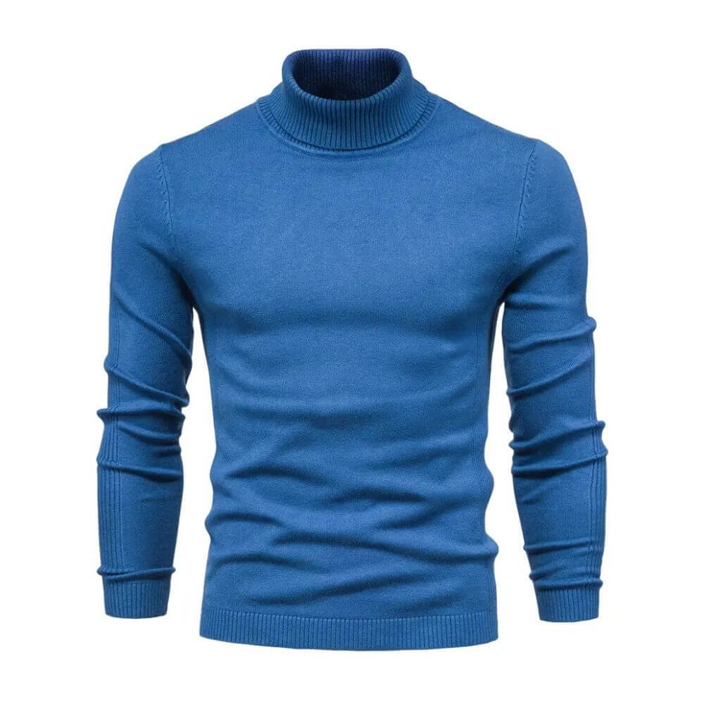 Anthony | Herren Warmer Rippstrickpullover mit Kragen