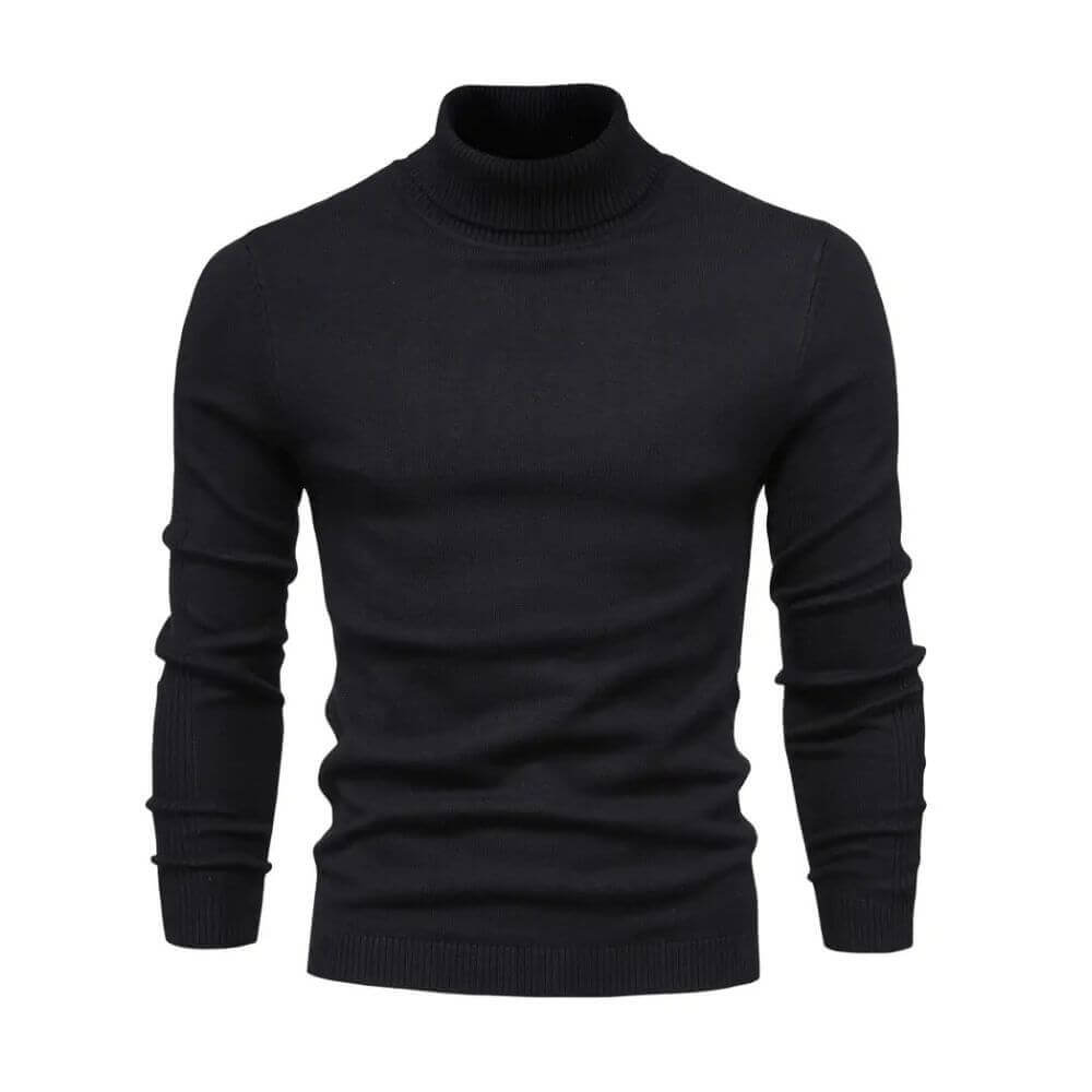 Anthony | Herren Warmer Rippstrickpullover mit Kragen