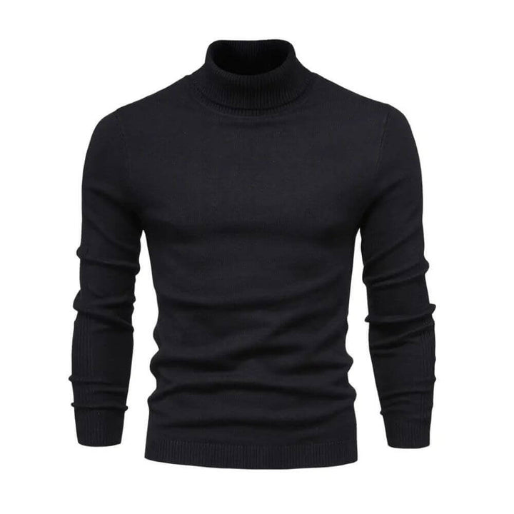 Anthony | Herren Warmer Rippstrickpullover mit Kragen