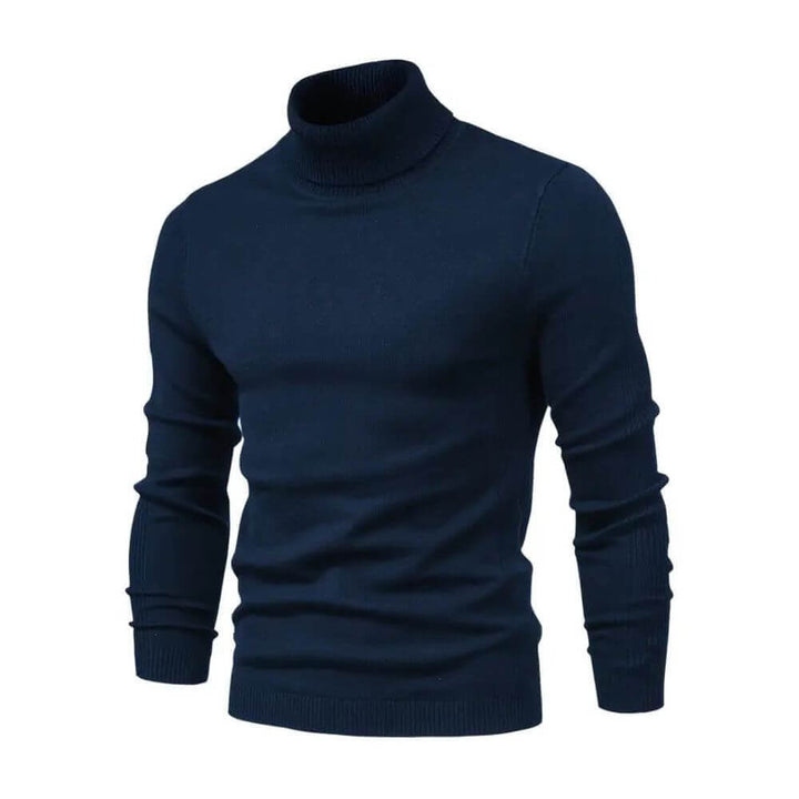 Anthony | Herren Warmer Rippstrickpullover mit Kragen