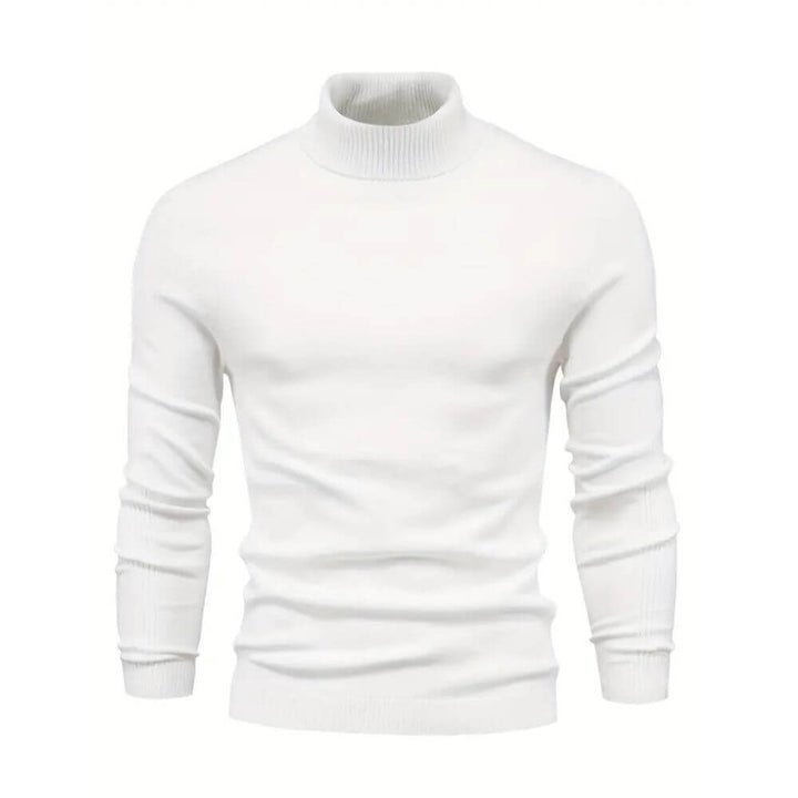 Anthony | Herren Warmer Rippstrickpullover mit Kragen