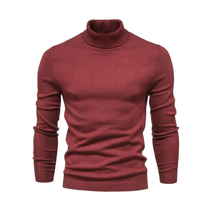 Anthony | Herren Warmer Rippstrickpullover mit Kragen