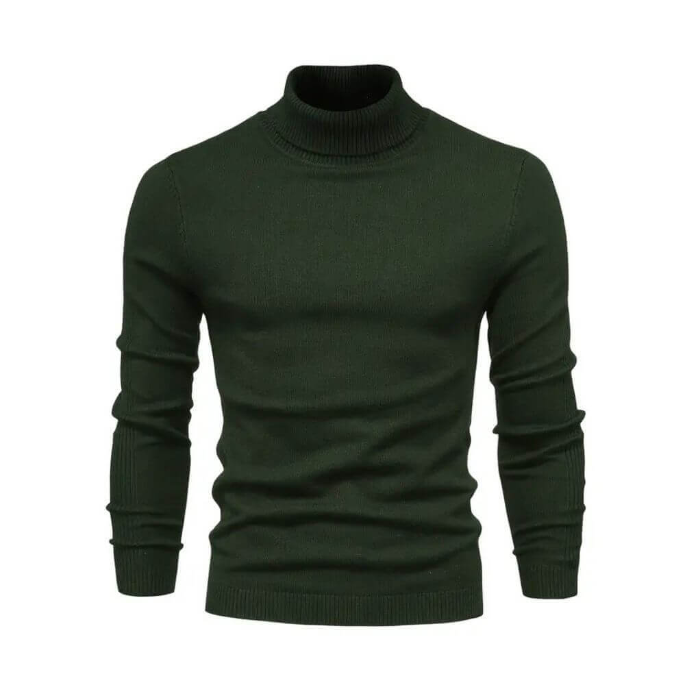 Anthony | Herren Warmer Rippstrickpullover mit Kragen