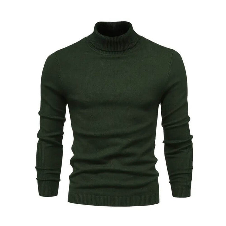 Anthony | Herren Warmer Rippstrickpullover mit Kragen