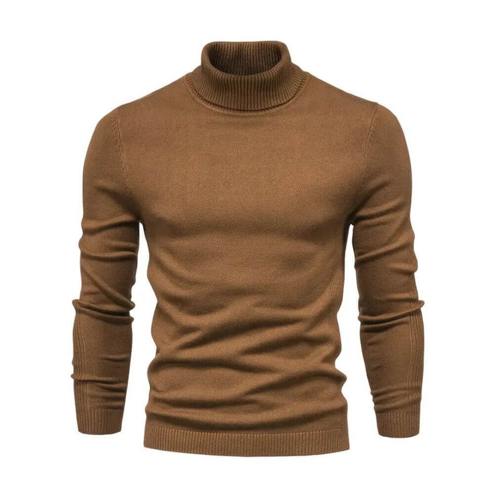 Anthony | Herren Warmer Rippstrickpullover mit Kragen