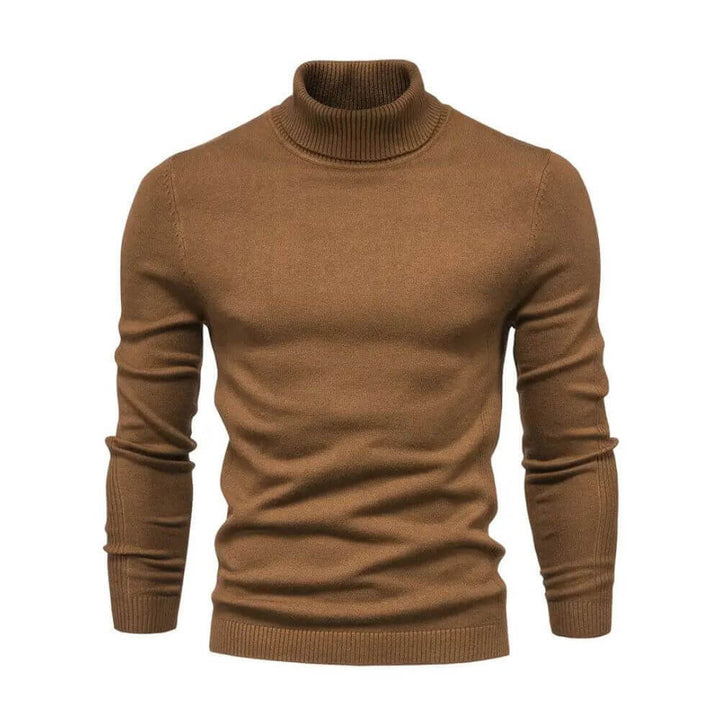 Anthony | Herren Warmer Rippstrickpullover mit Kragen