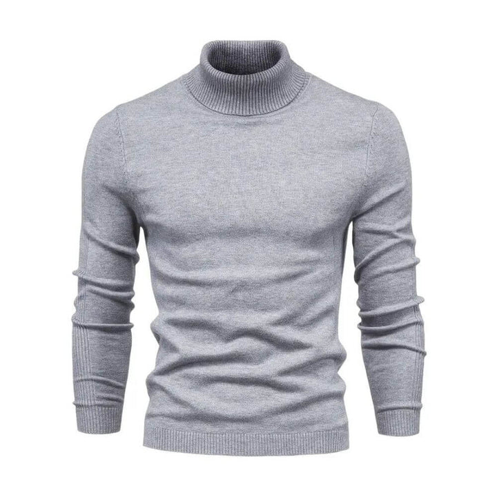 Anthony | Herren Warmer Rippstrickpullover mit Kragen