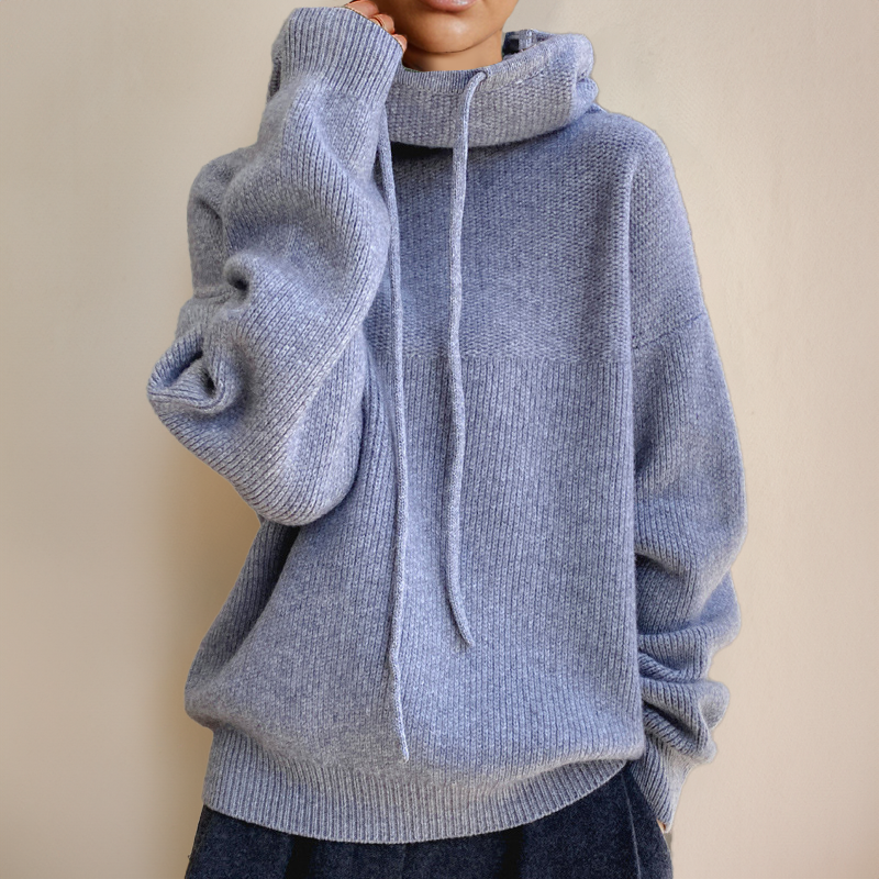 Jolie™ Weicher Strick-Hoodie