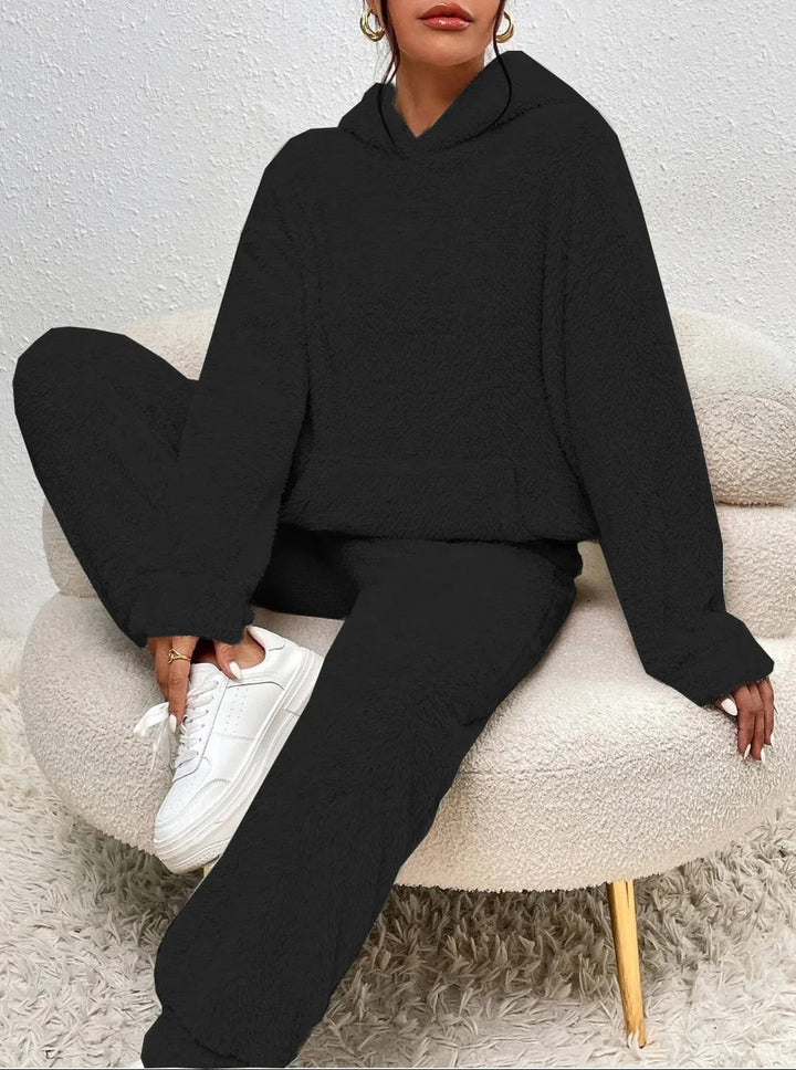 Evi™ Dames Teddy Fleece Loungewear Set
