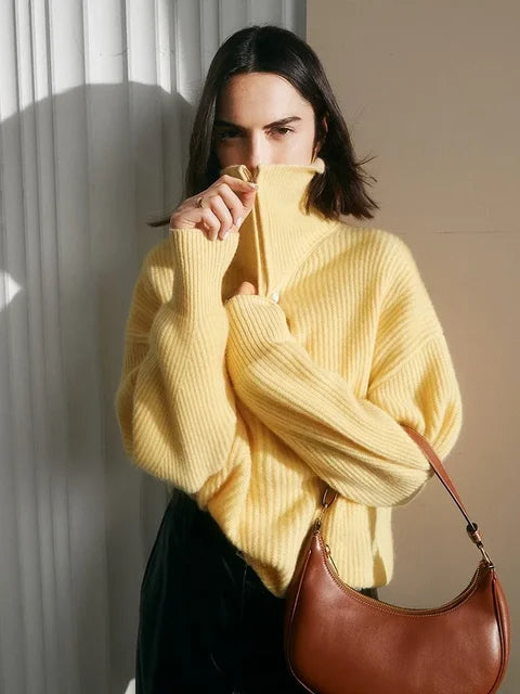 Half™ Zip Gebreide Trui | Zachte Brei | Comfort en Stijl