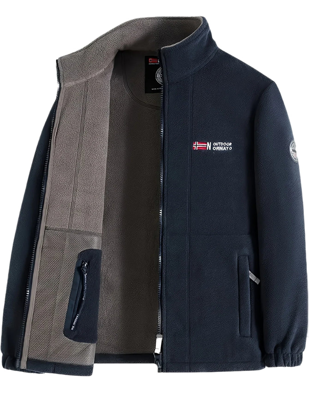 Brandon | Herren Klassische Zip-Fleecejacke für draußen