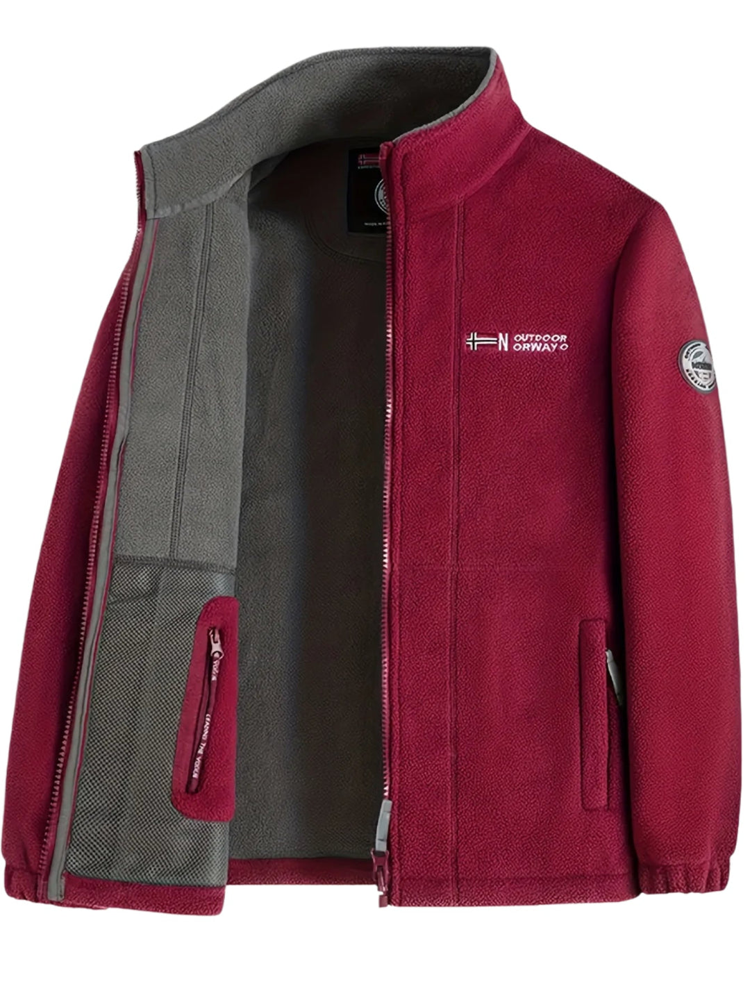 Brandon | Herren Klassische Zip-Fleecejacke für draußen