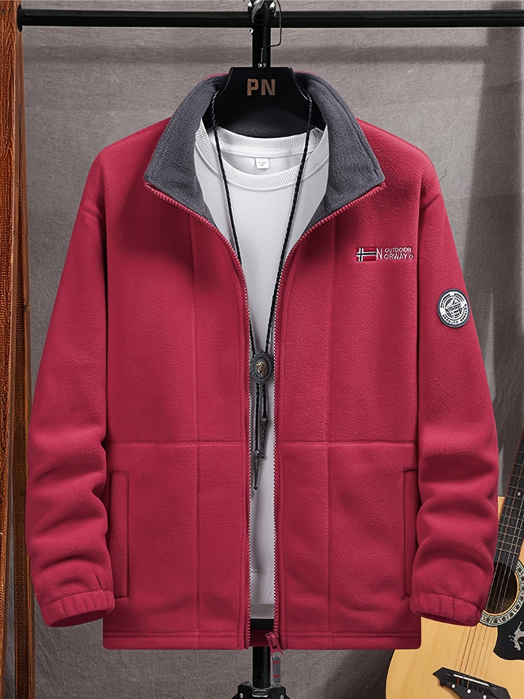 Brandon | Herren Klassische Zip-Fleecejacke für draußen
