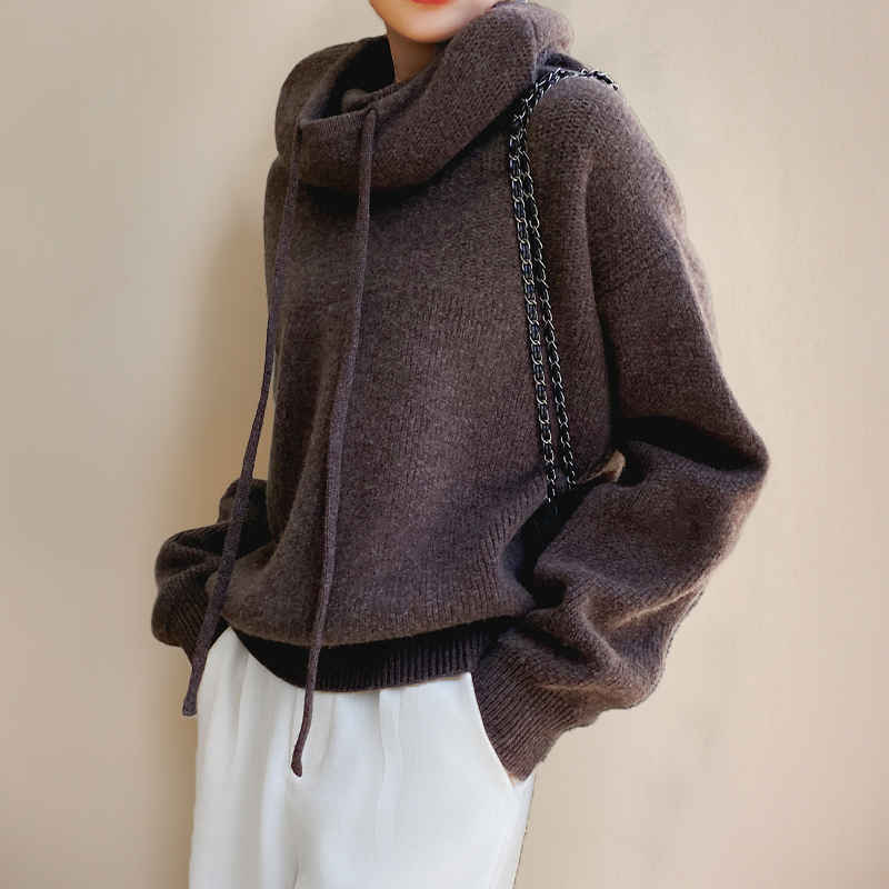 Jolie™ Weicher Strick-Hoodie
